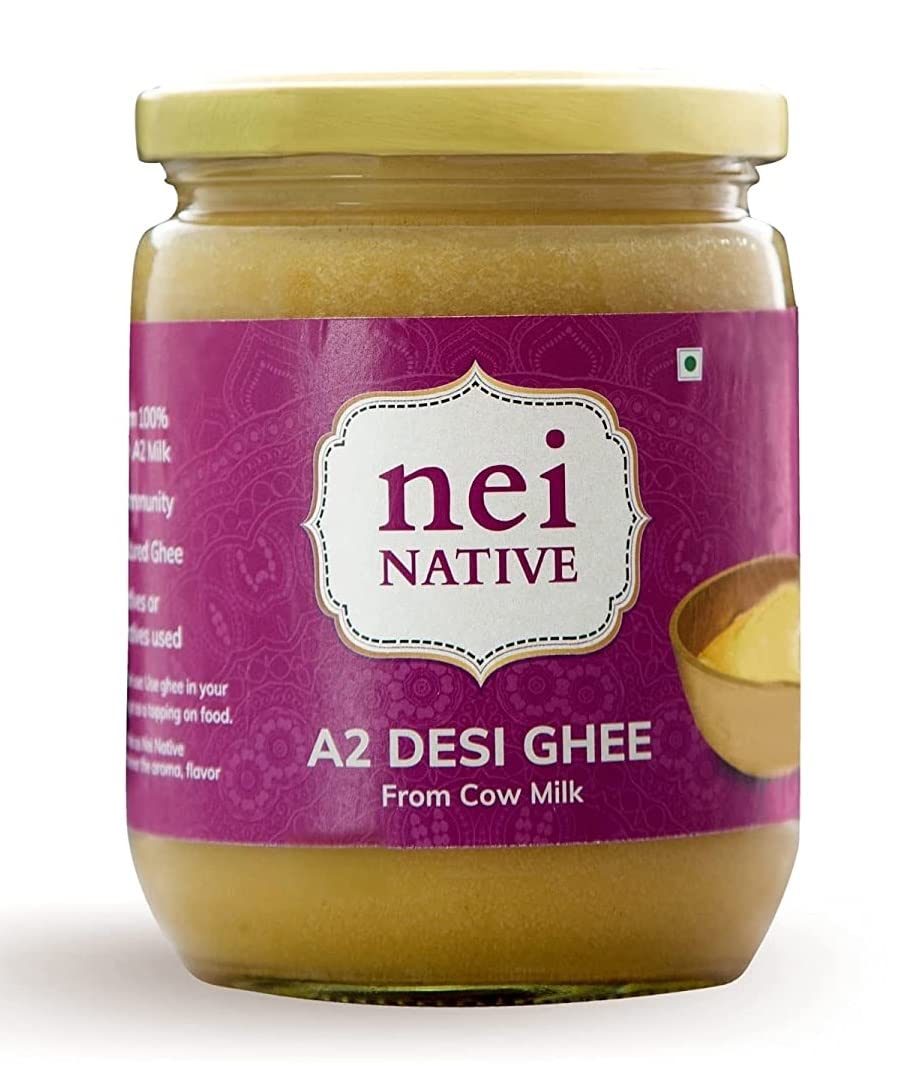 NeiNative A2 Ghee A2 Cultured Cow Ghee 500ml Pack Home Made