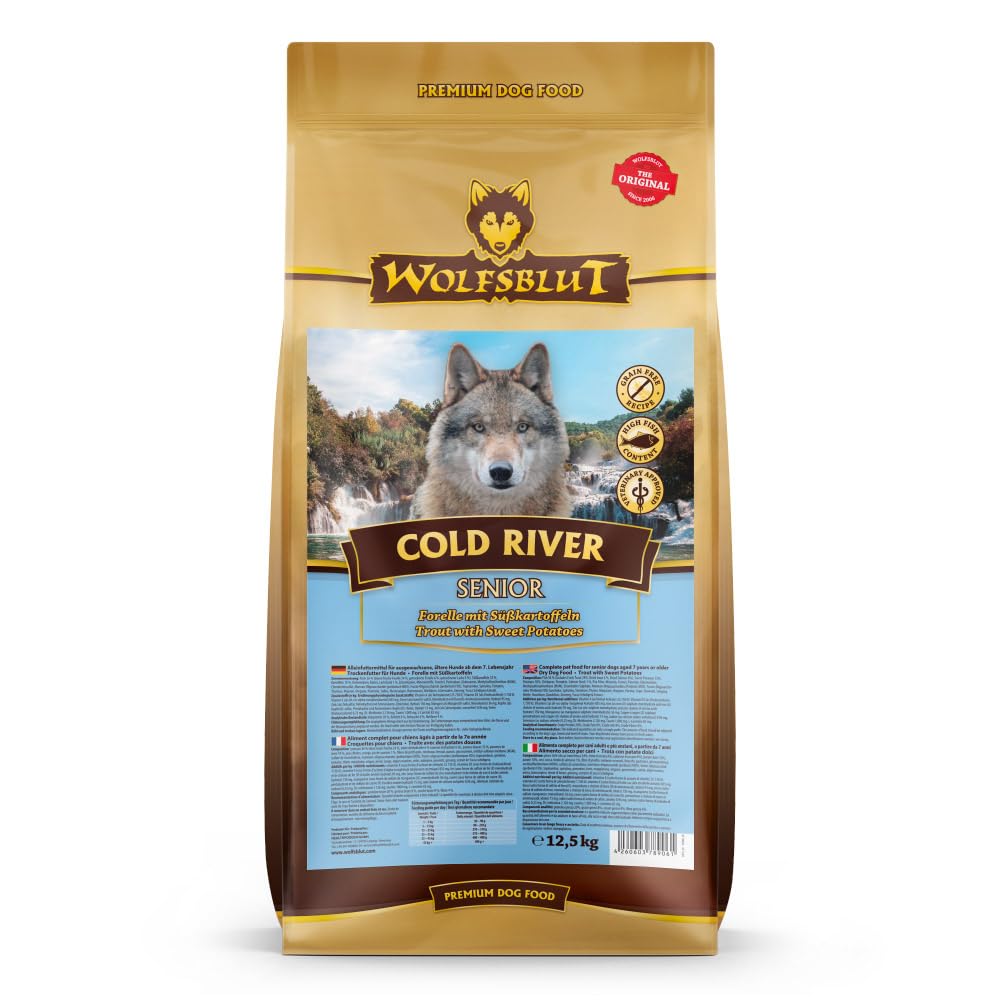 Wolfsblut Cold River Senior - pienso con Trucha y boniatos para Perros Senior a Partir de 7 años