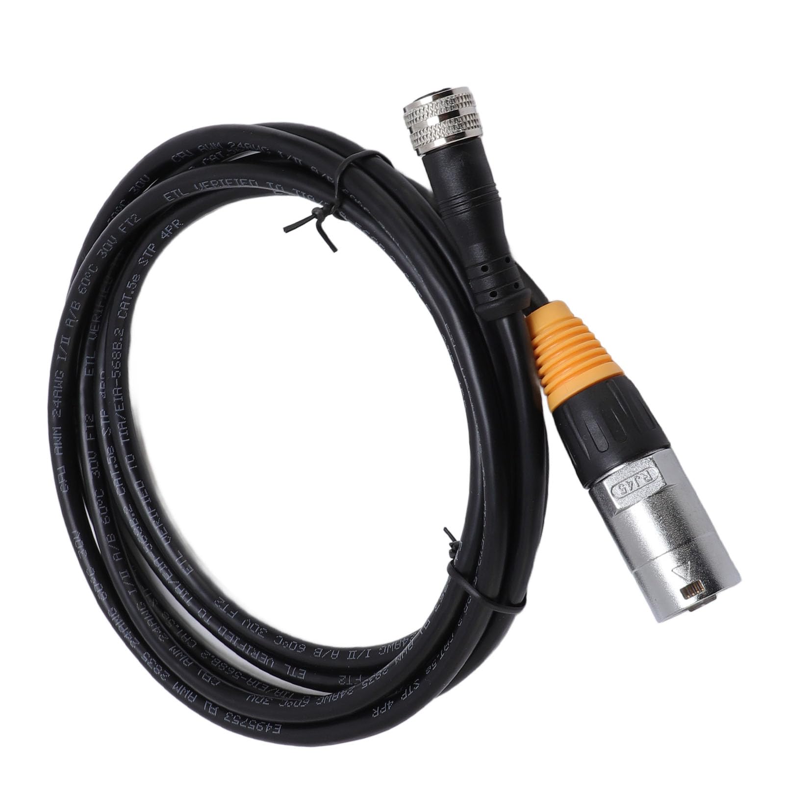 Câble Ethernet, Câble Ethernet blindé Haute Vitesse étanche IP67 pour une Utilisation Intérieure et Extérieure, Réseau blindé LAN avec Connecteur Femelle RJ45 vers M12 5P pour Routeur Modem