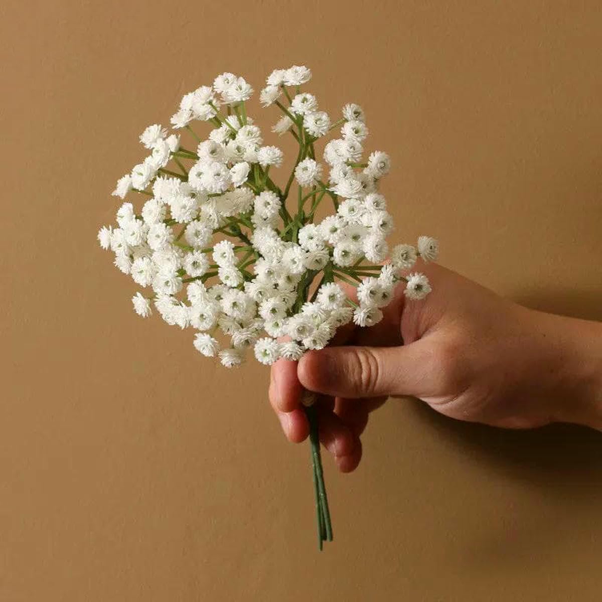 CVJdfhRE fake flowers， 3PC/Lot Artificial Gypsophila Breath Wedding Small Fresh Flowers Fake Flower Arrangement Home Decoration(White)