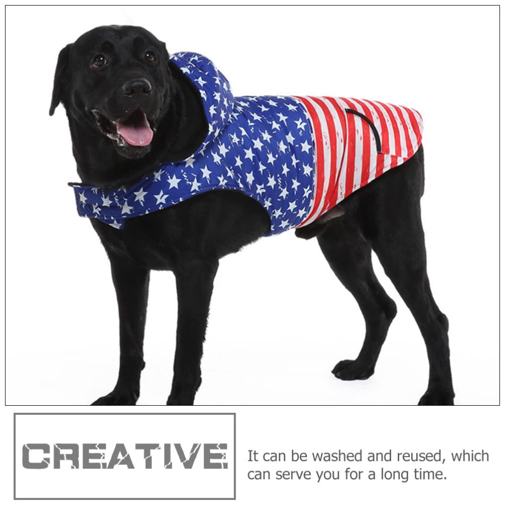 Hundekostüm Amerikanische Flagge - Kühlende Weste Für 4. Juli Festivals In Größe M