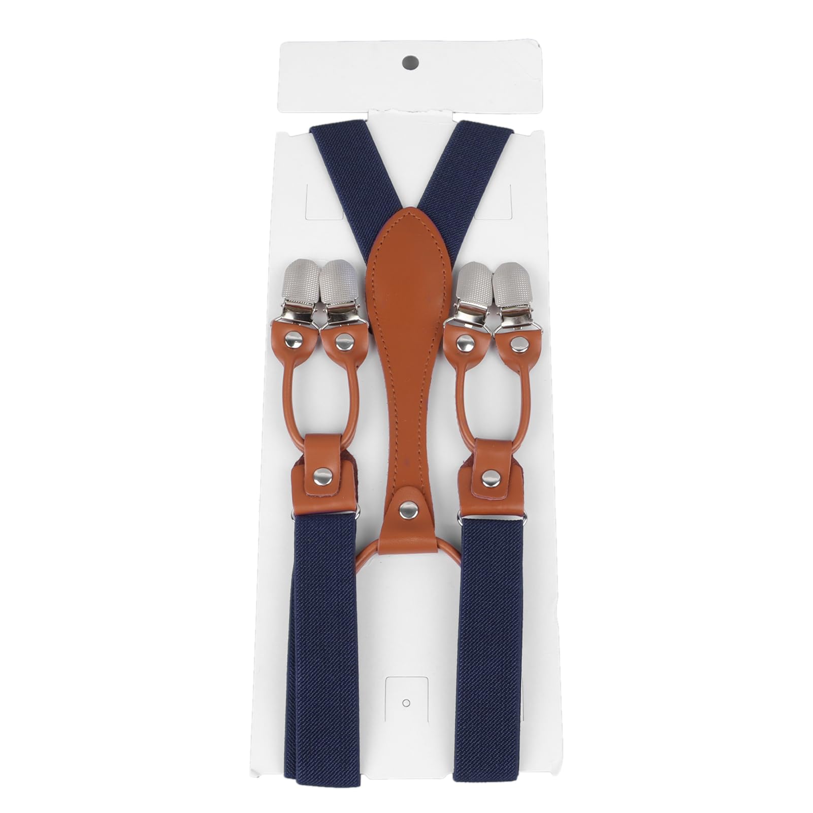 Bretelle Larghe Blu Navy Con Asole Per Bottoni | Disponibile! | Trendhim - Foto 4