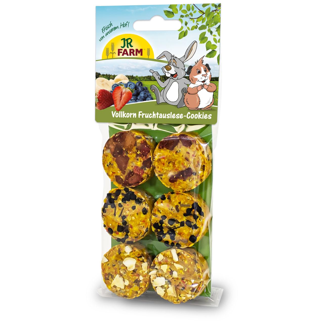 JR FARM Pełnoziarniste ciasteczka do wyboru owoców 80 g