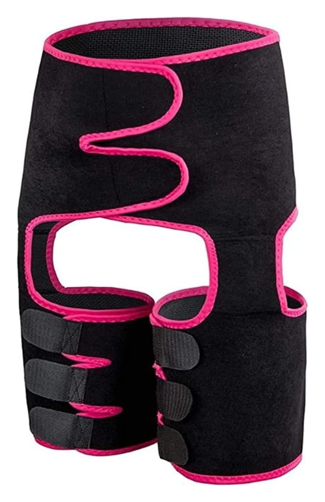 Soporte de cadera transpirable Manga de compresión de muslo Cinturón de corrección de soporte de ingle de cadera para alivio del dolor de cadera de distensión muscular tirada 22.7.22 (Color : Pink,
