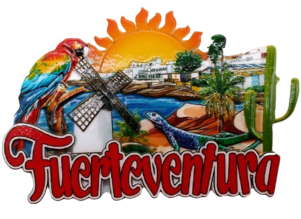 Fuerteventura Island Spain 3D Fridge Magnet Tourist Souvenir Gift Home Kitchen Decoration Magnetic Sticker Spain Refrigerator Magnet Collection