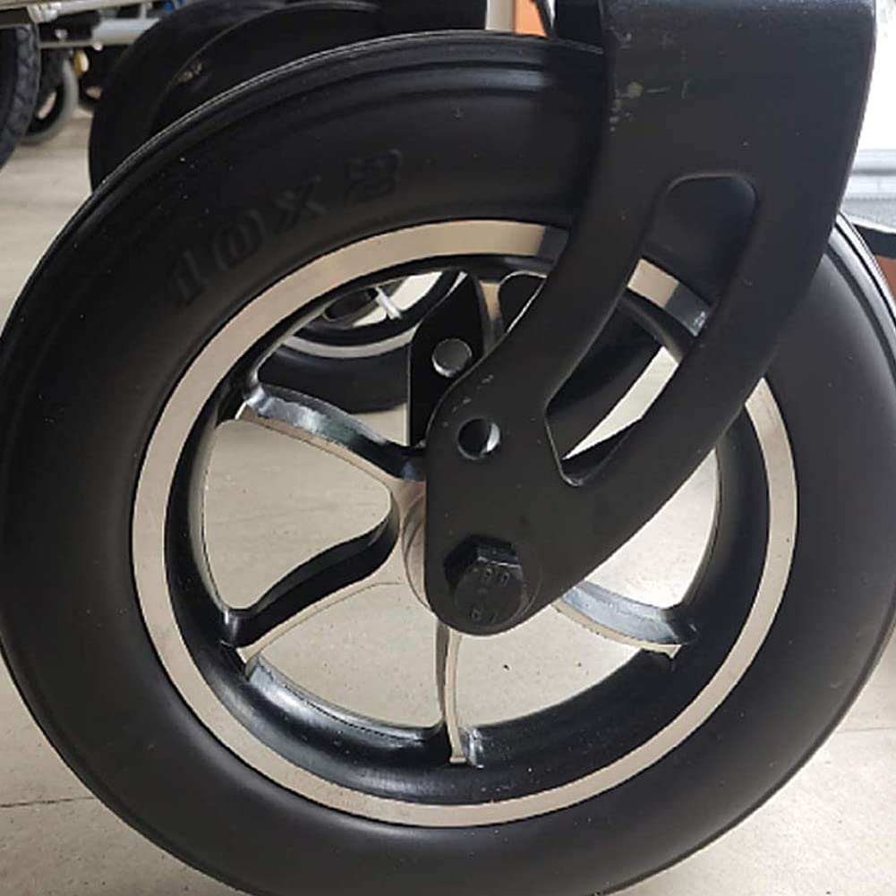 Rueda Delantera para Silla de Ruedas de 2 Piezas de 10 Pulgadas, Ruedas de Repuesto Inflables Negras, Neumático de Goma Antideslizante para Reemplazo de Silla de Ruedas Eléctrica