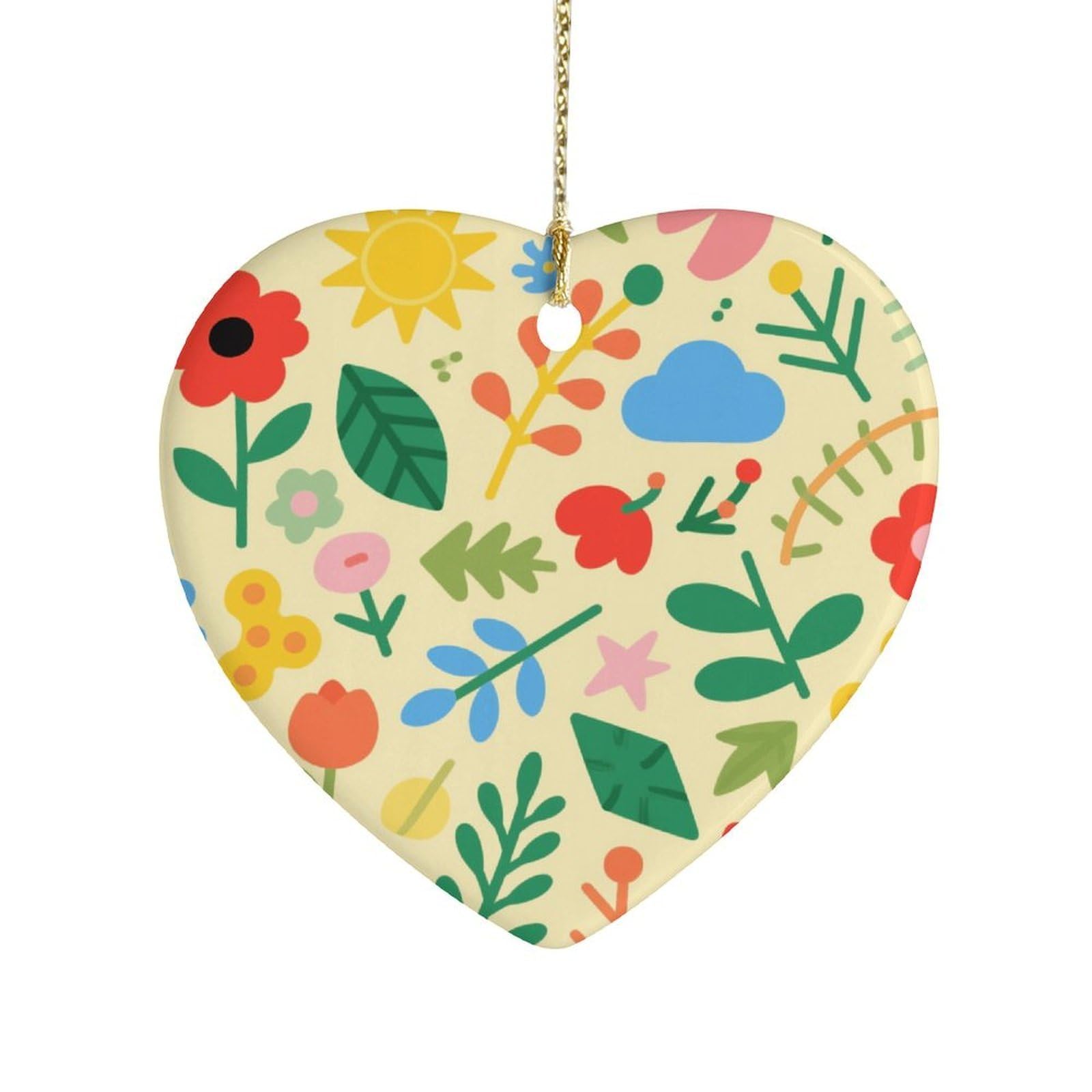 Fekiloot Style Irregular Pattern Ceramic Ornament Home Decor Keepsake