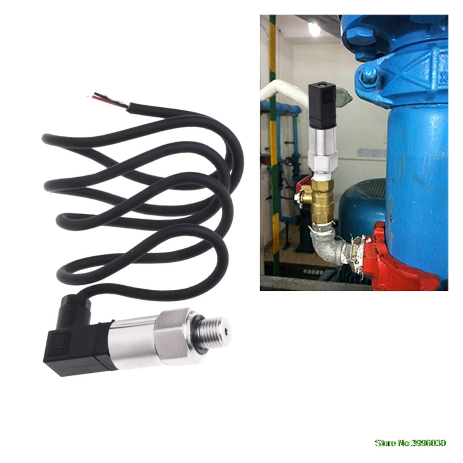 NURII Transmetteur de Pression Capteur transducteur de Pression, 0-10bar 9-32VDC G1/4 4-20mA 0.5%