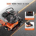 VEVOR 6.5HP Plate Compactor, 196CC Gas Engine, 4200 lbs Vibratory Compaction Tamper, 22.1x15.9 in Plate Power Jumping Jack Tamper, 5600 VPM Pavement Compactor for Walkways, Asphalts, Paver Landscaping - Image 5