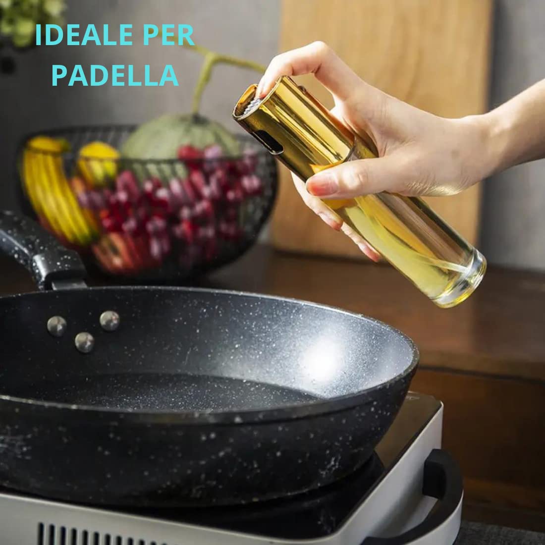 Spruzzatore Per Olio Da Cucina - 100ml, Per Friggitrice Ad Aria, Vetro Alimentare (2 Pezzi) - Foto 4