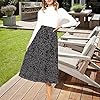 Exlura Womens High Waist Polka Dot Pleated Skirt M... #1