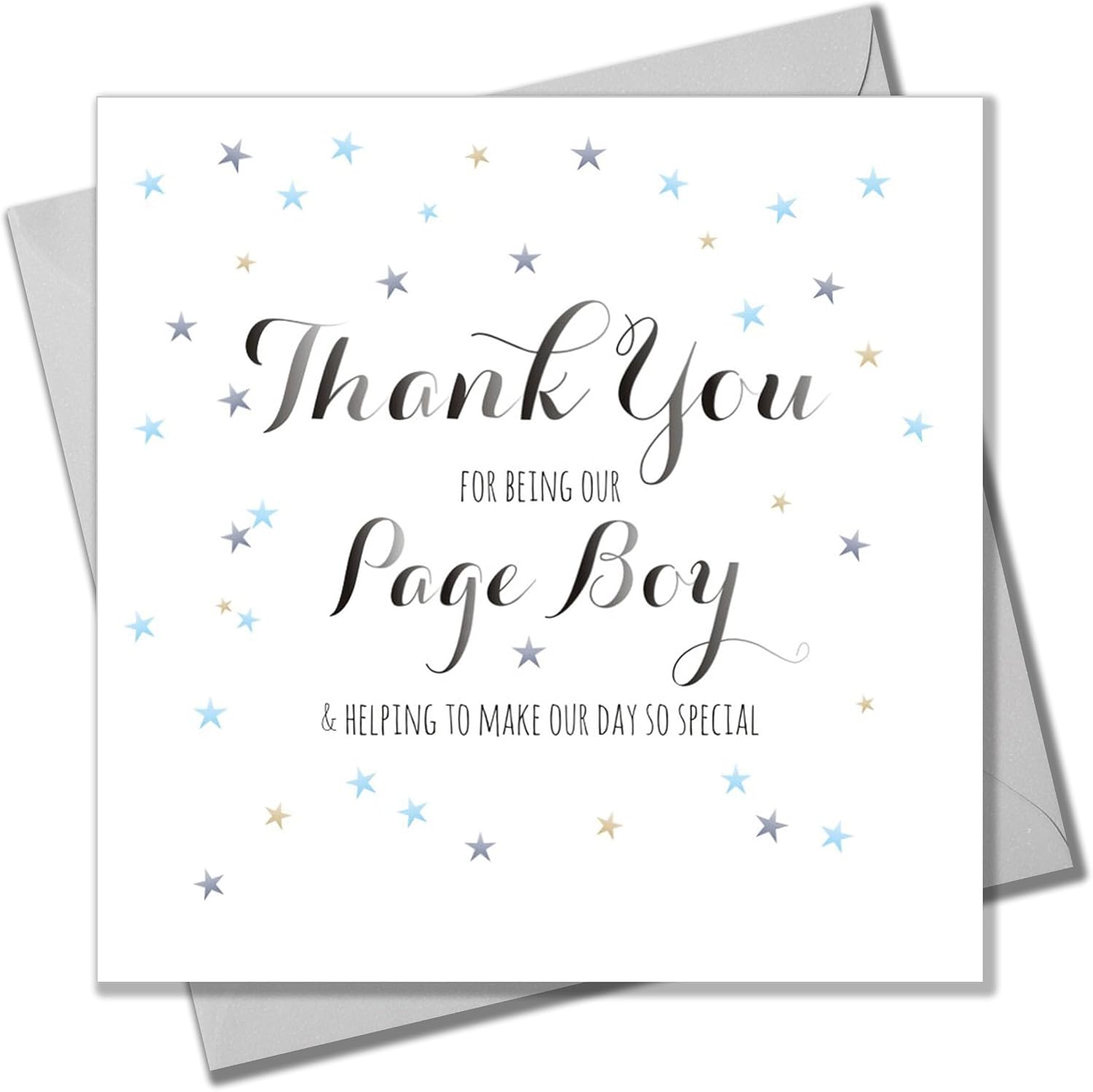 Quill "Thank You for Being Our Page Boy" Wedding Card