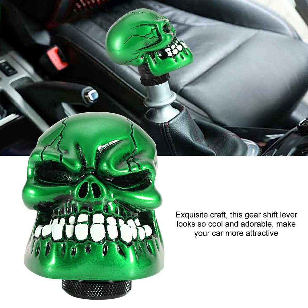 Pomello Del Cambio A Forma Di Teschio In Resina, Colore Oro – Universale Con Adattatori Da 8/10/12 Mm, Personalizzazione Auto