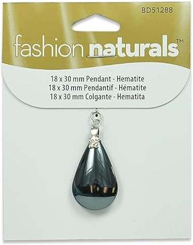 Expo International 6 paquetes de colgantes de gota de hematita | Cuentas de joyería de ónix