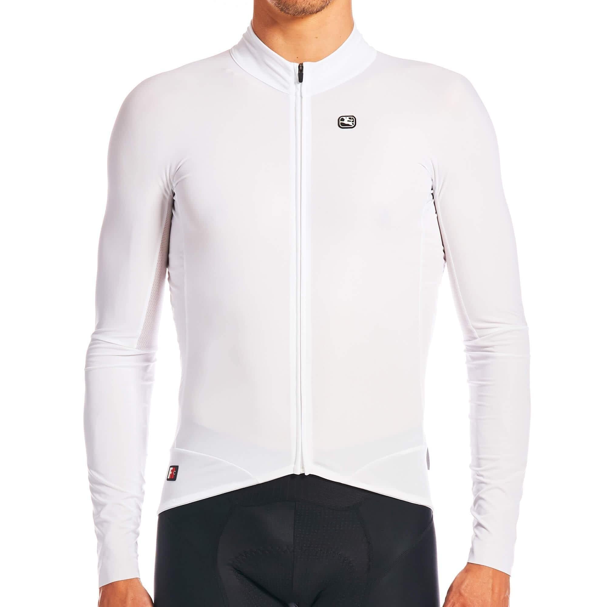 Giordana Men's FR-C Pro Lightweight Long Sleeve Cycling Jersey, White, XS