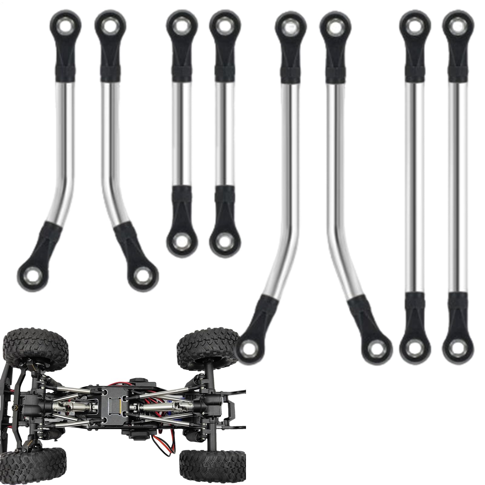 Enlaces crawler alta clearance para rutas extremas y eventos de coches RC 8