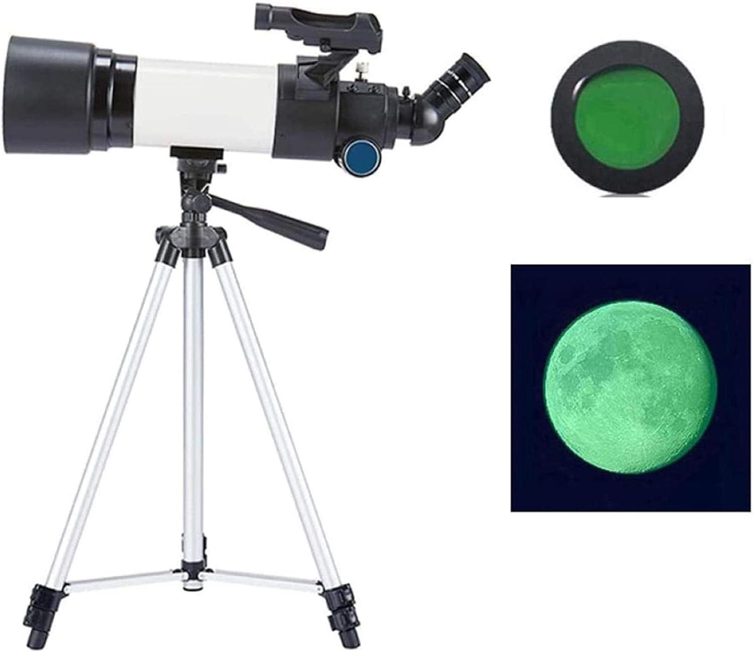 Telescopes for Adults Astronomy, High Beginners Astronomical Telescope,80Mm 's Catadioptric Telescope Monocular ng Scope Refractor,D