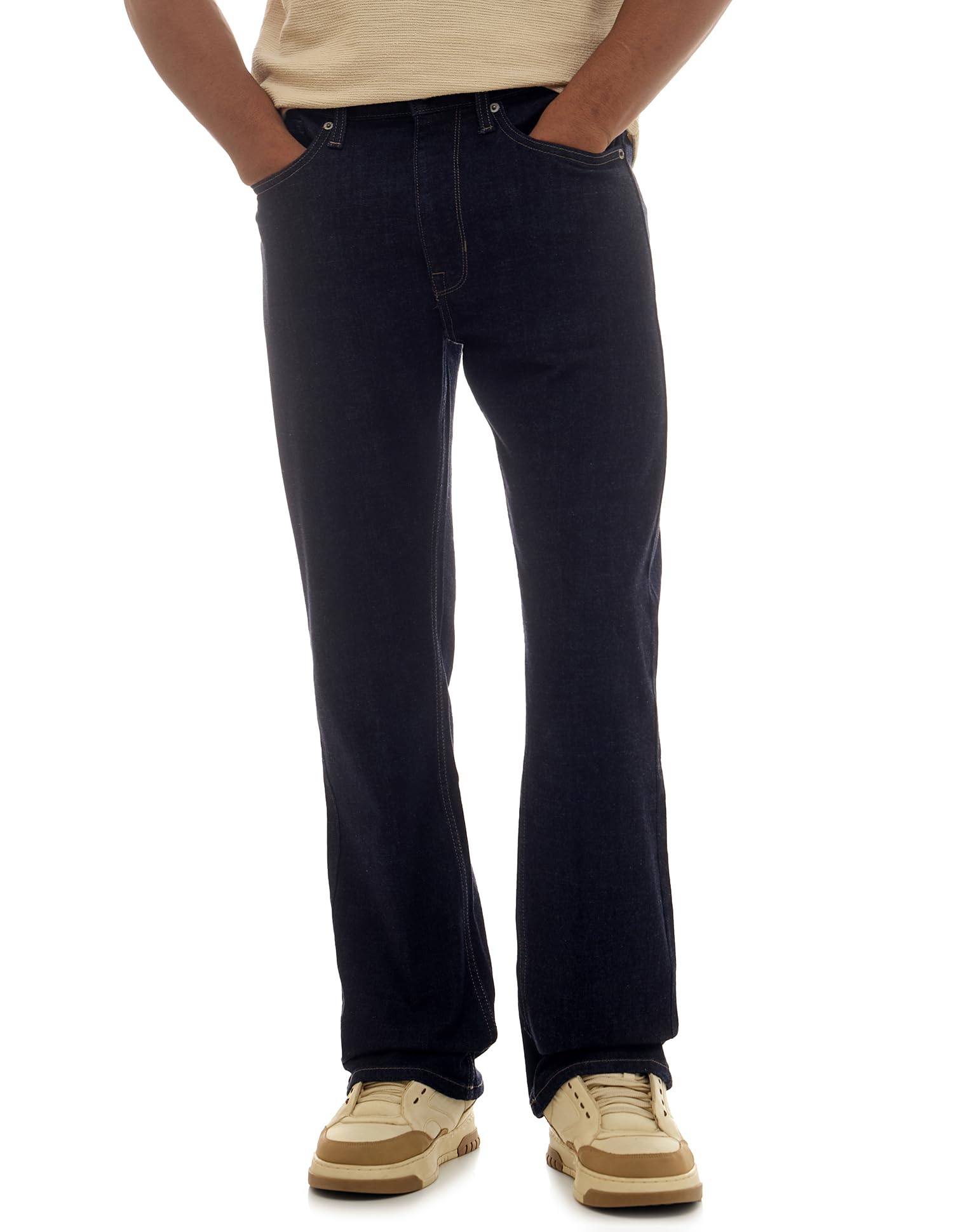 flying machine Men's Bootcut Fit Jeans| Solid | Mid Rise | Stretchable | Jeans for Man-picture-13
