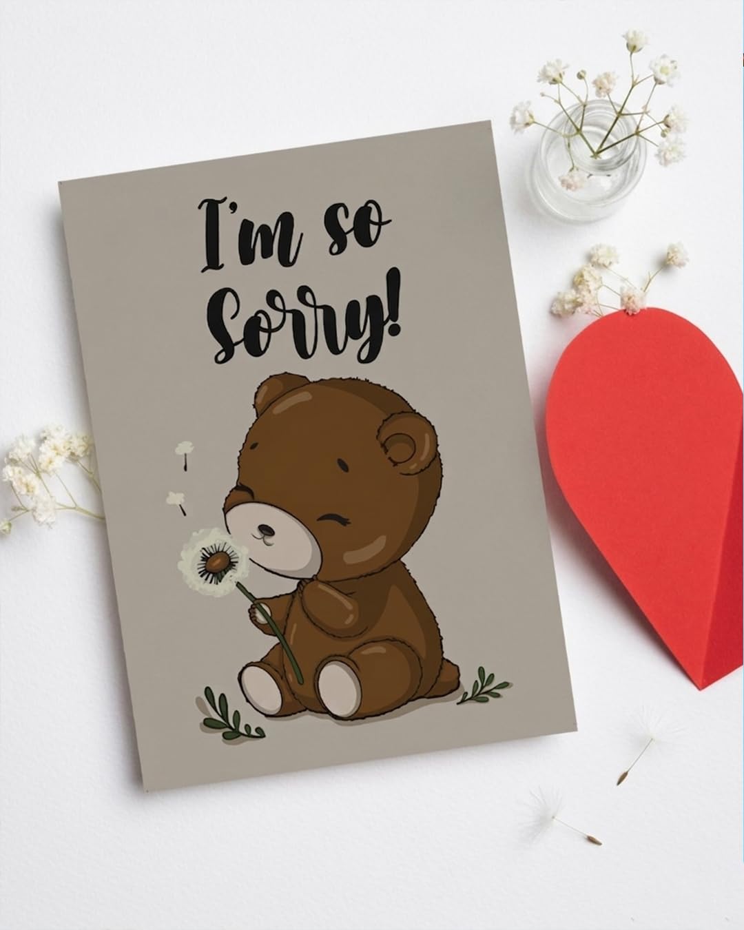 Apology Greeting Card - I Am Sorry Printed Card for Friends, Family and Personal Messages-image-42