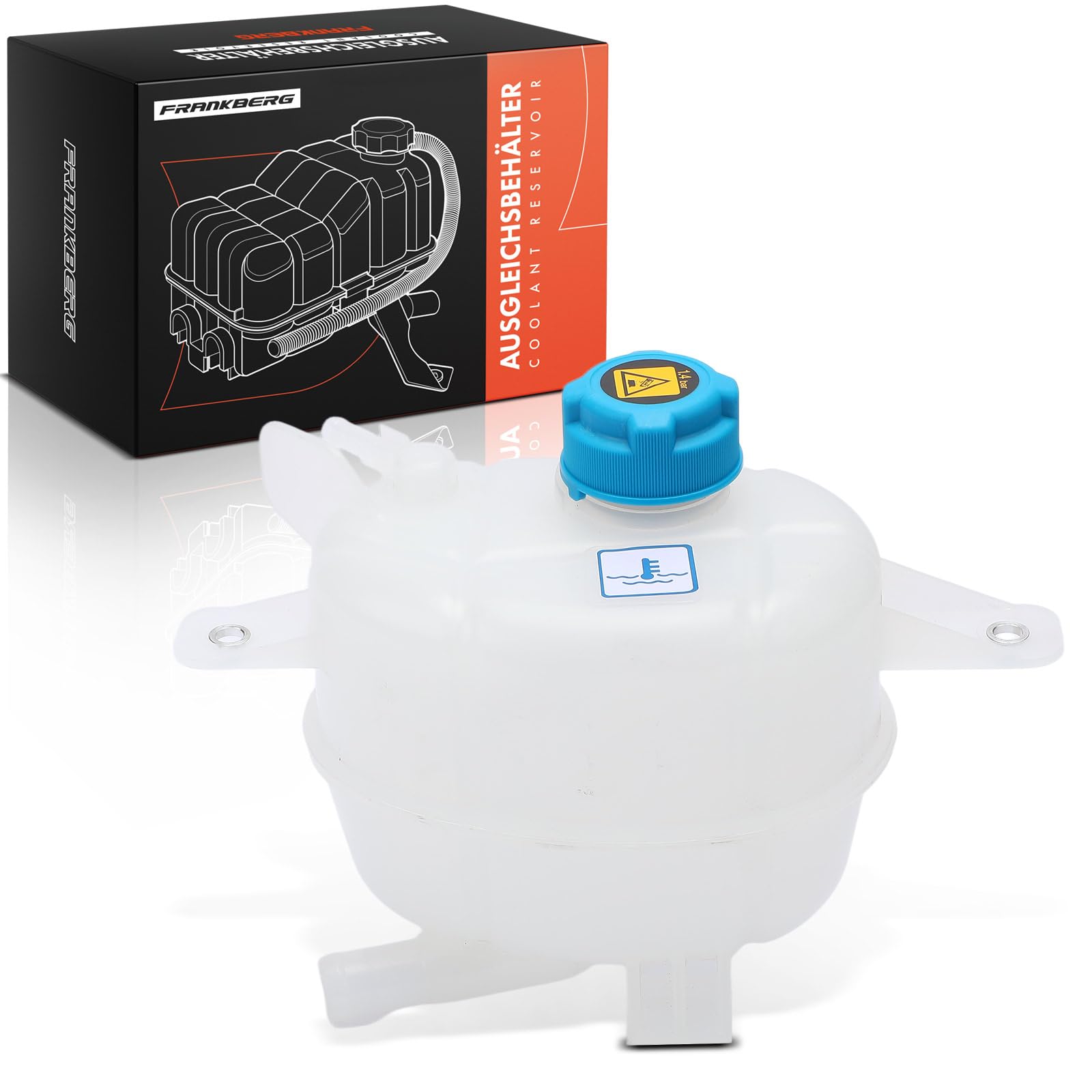 Frankberg Serbatoio di espansione liquido di raffreddamento con coperchio per Nemo AA_ Fiorino Qubo 225 Bipper AA_ 1.3L 1.4L 2007-2020 1617959180