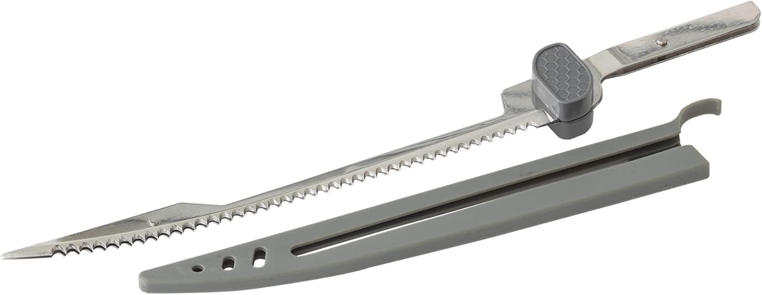Smith’s 51263-8” Replacement Flex Fillet Blade - Electric Knife – Stainless Steel – Protective Sheath – Skinning, Filleting, Carving – Electric Fishing & Hunting Knife Blade