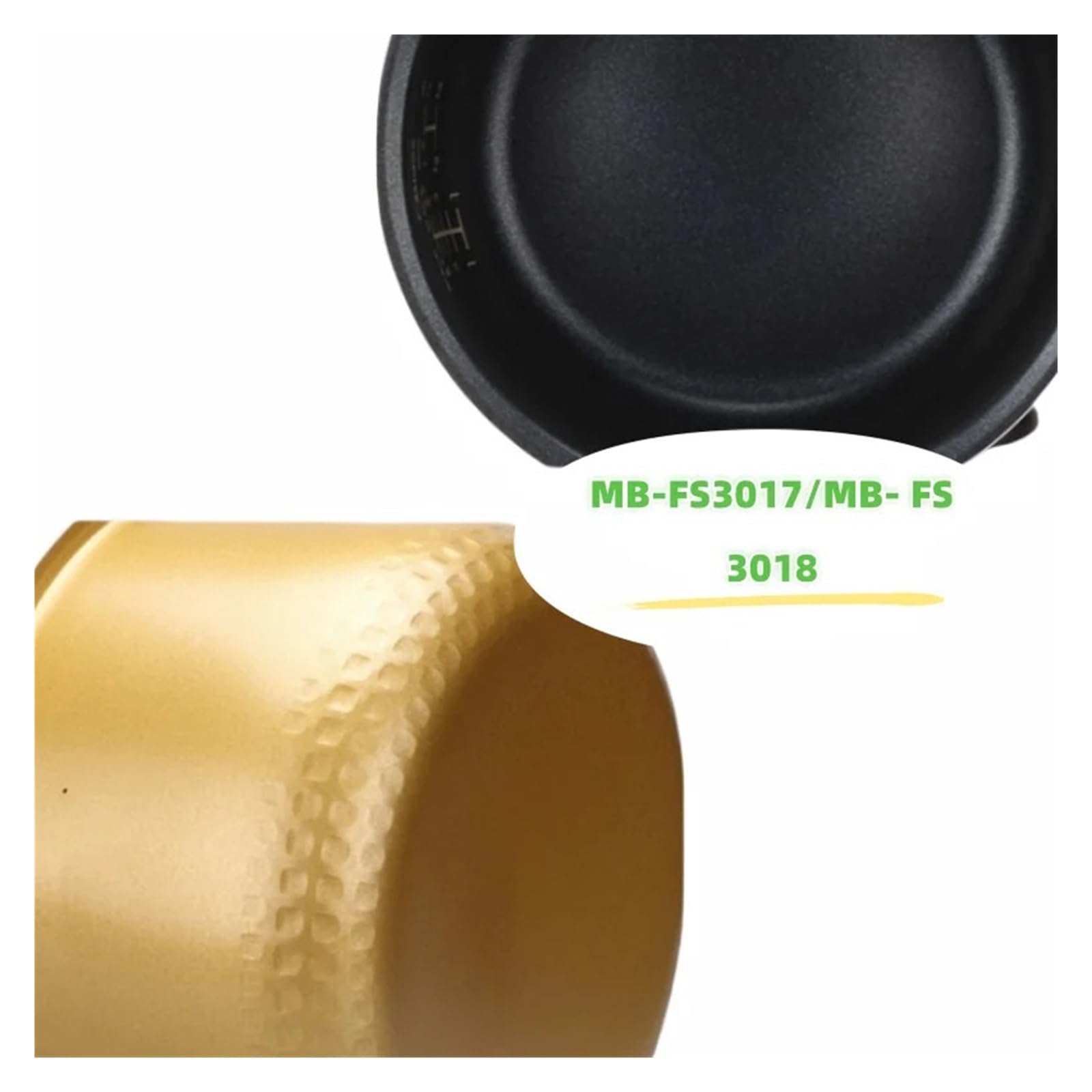 SQJZWOD 304 Stainless Steel Rice Cooker Inner Bowl .Compatible with Tiger JBH-G2 (JBH-G102-W). 5.5 Cups Replacement Inner Bowl