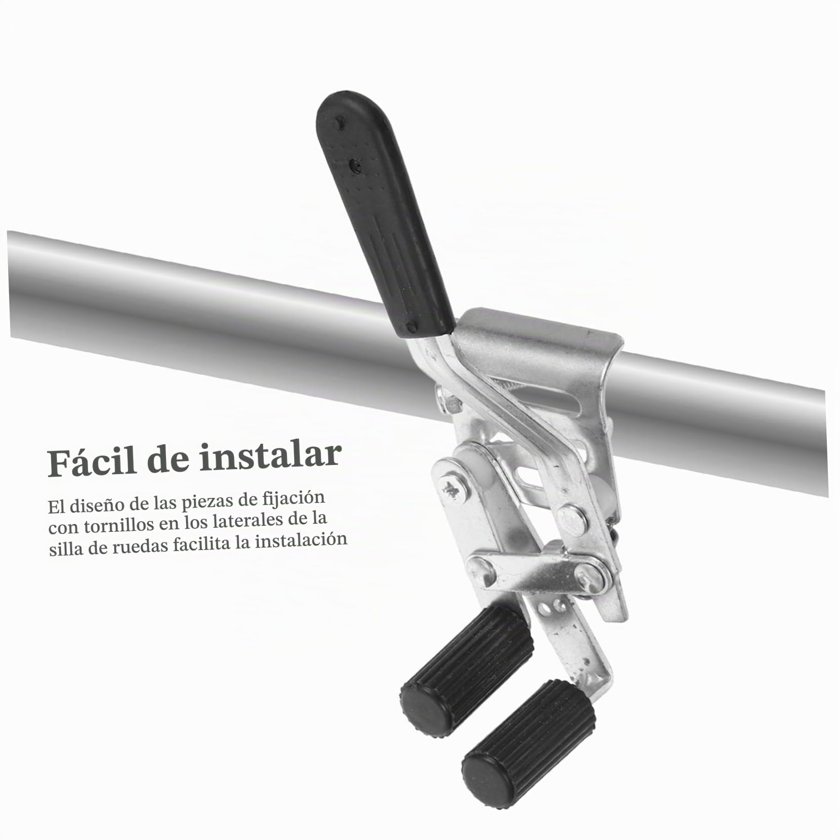 2piezas Frenos Para Sillas De Ruedas Accesorios De Freno De Mano Con Montaje Lateral Repuestos Prácticos Y Duraderos Para Sillas De Ruedas Fácil Instalación Y Diseño Conveniente