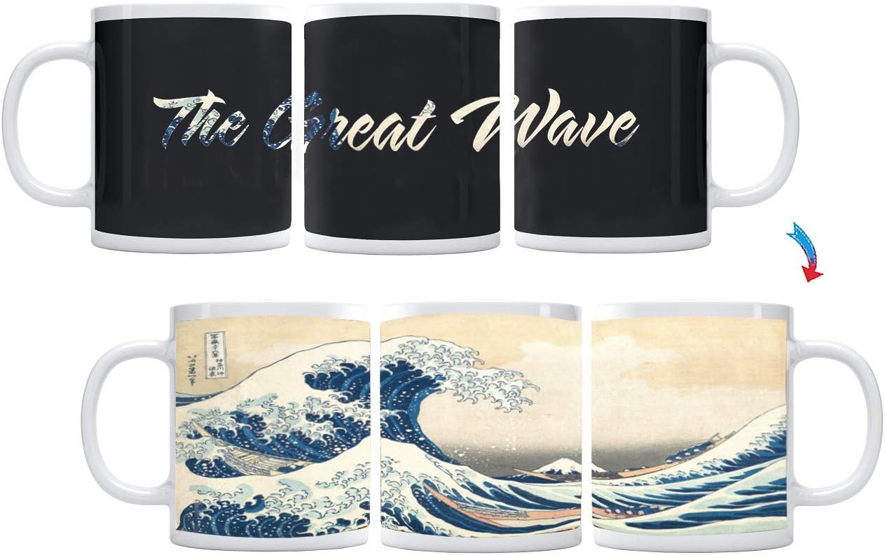 Sunkiss Unlimited Color Changing! The Great Wave ThermoH Exray Ceramic Coffee Mug