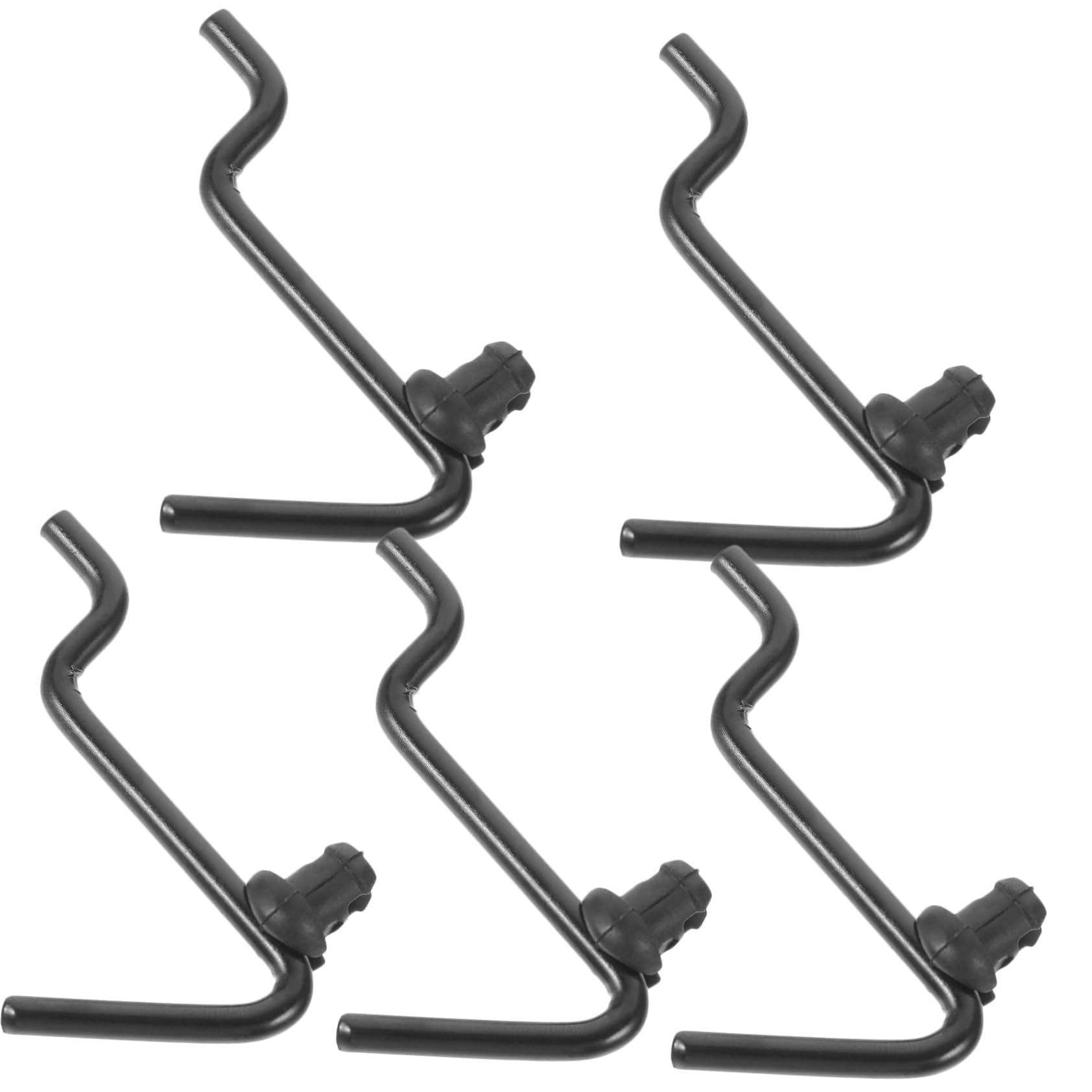 FUNOMOCYA Sturdy Pcs Plastic j Hooks Pegboard Accessories Inch Black for Displaying Jewelry Tools Retail Home and Workshop Organization