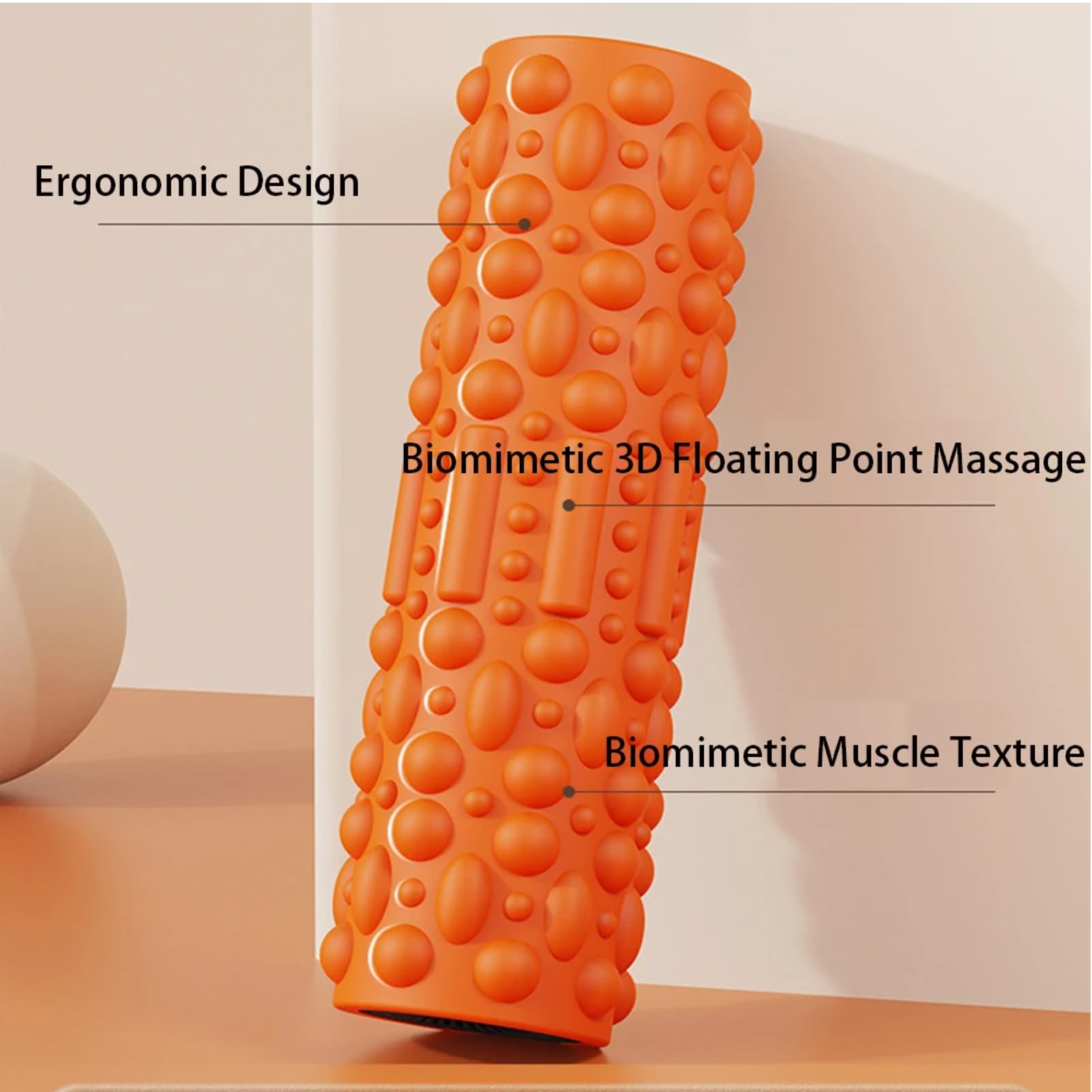 Faszienball Wiederaufladbare 5-Getriebe Vibrierende Erdnussmassage Ball, Tiefgewebe Rolle Für Hals Rücken Bein Yoga Erholung-Black-Roller