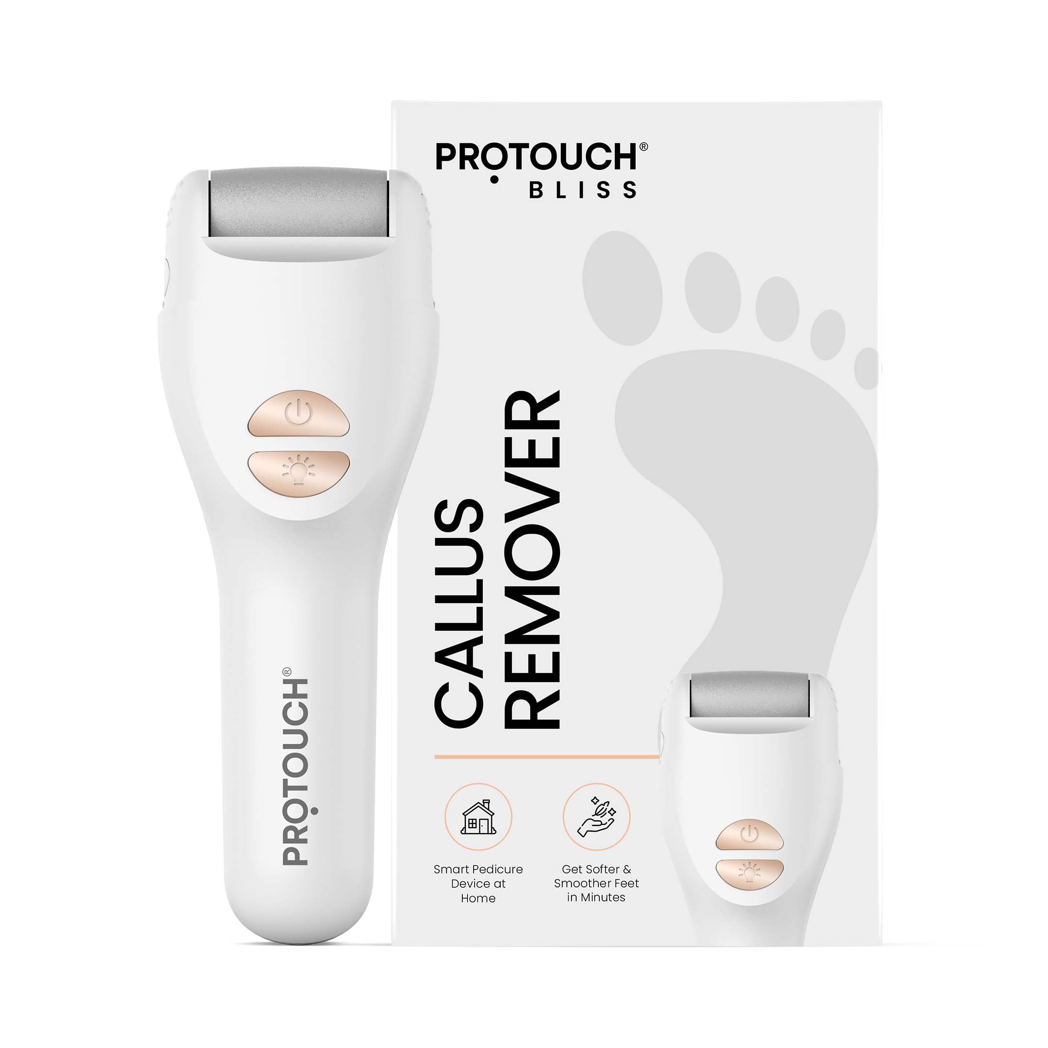 PROTOUCH Bliss Callus Remover | Rechargeable Electric Foot Scrubber for Dead Skin & Cracked Heels | 3 Roller Heads, 2 Speeds | Professional Pedicure Tool | 1 Year Doorstep Warranty (B0D8BRQR3K) Amazon Price History, Amazon Price Tracker