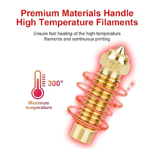 Miniatura 3 de Kit de boquilla de extrusora Hotend para impresora 3D, incluye 5 boquillas de 0.016 in+1 pieza de 0.024 in+1 pieza de 0.031 in+1 boquilla de latón