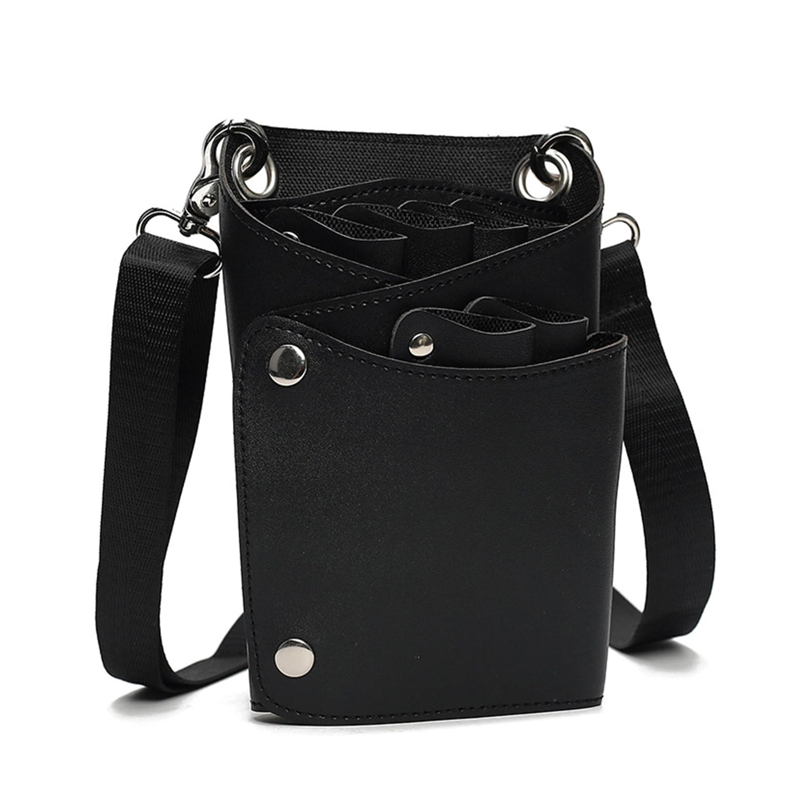 Borsa porta forbici da parrucchiere per parrucchieri e parrucchieri, ideale per parrucchieri e parrucchieri, Nero