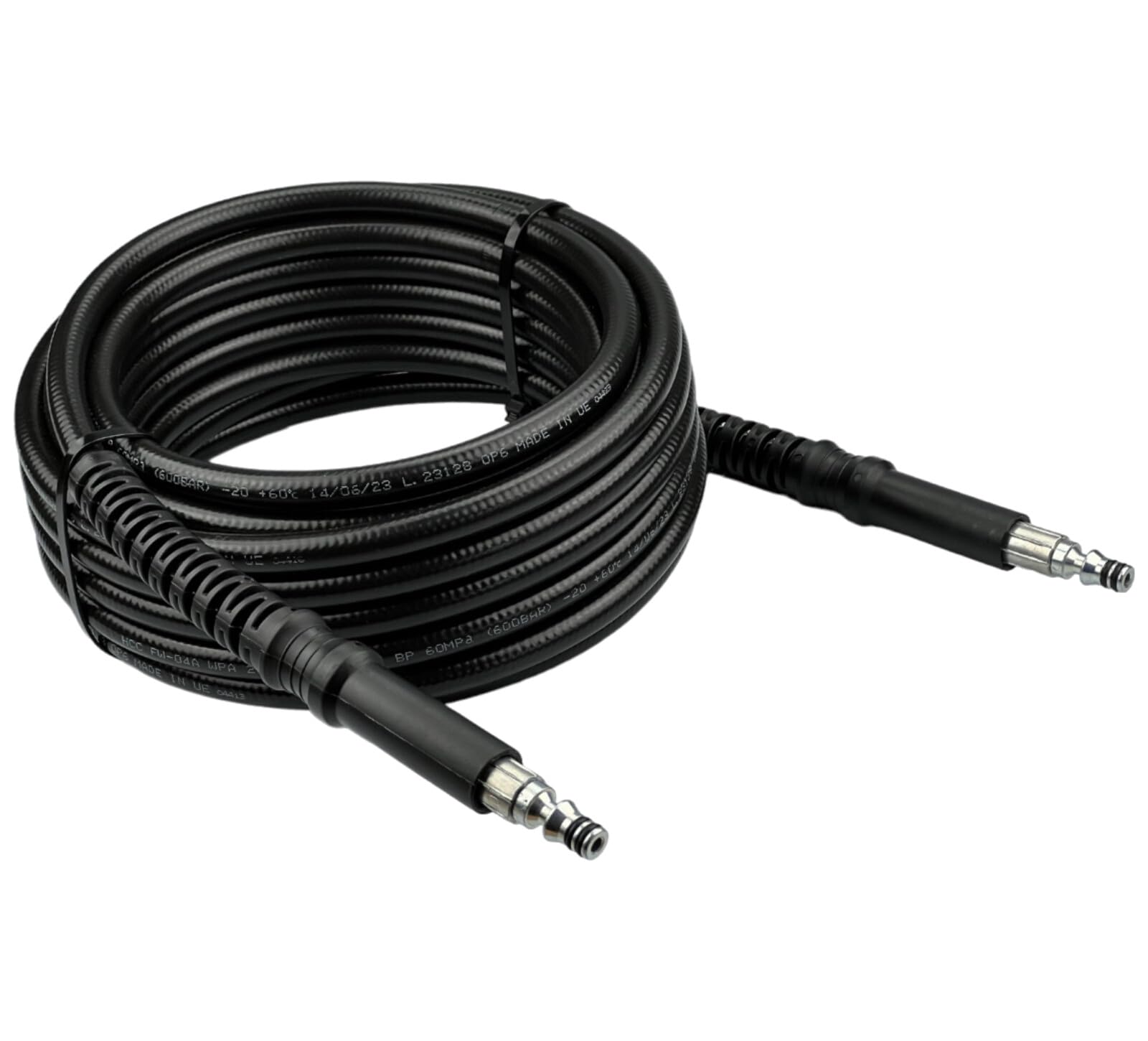 M&M Smartek tubo alta pressione 8 m compatibile con Parkside, rinforzato | Tubo rinforzato alta pressione con protezione antipiega; controllare raccordi, pressione, temperatura e apparecchio.