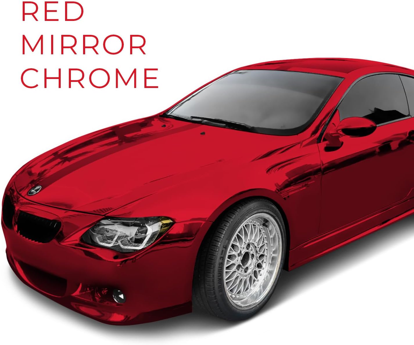 VViViD Red Mirror Chrome Cast Vinyl Wrap (10ft x 5ft)