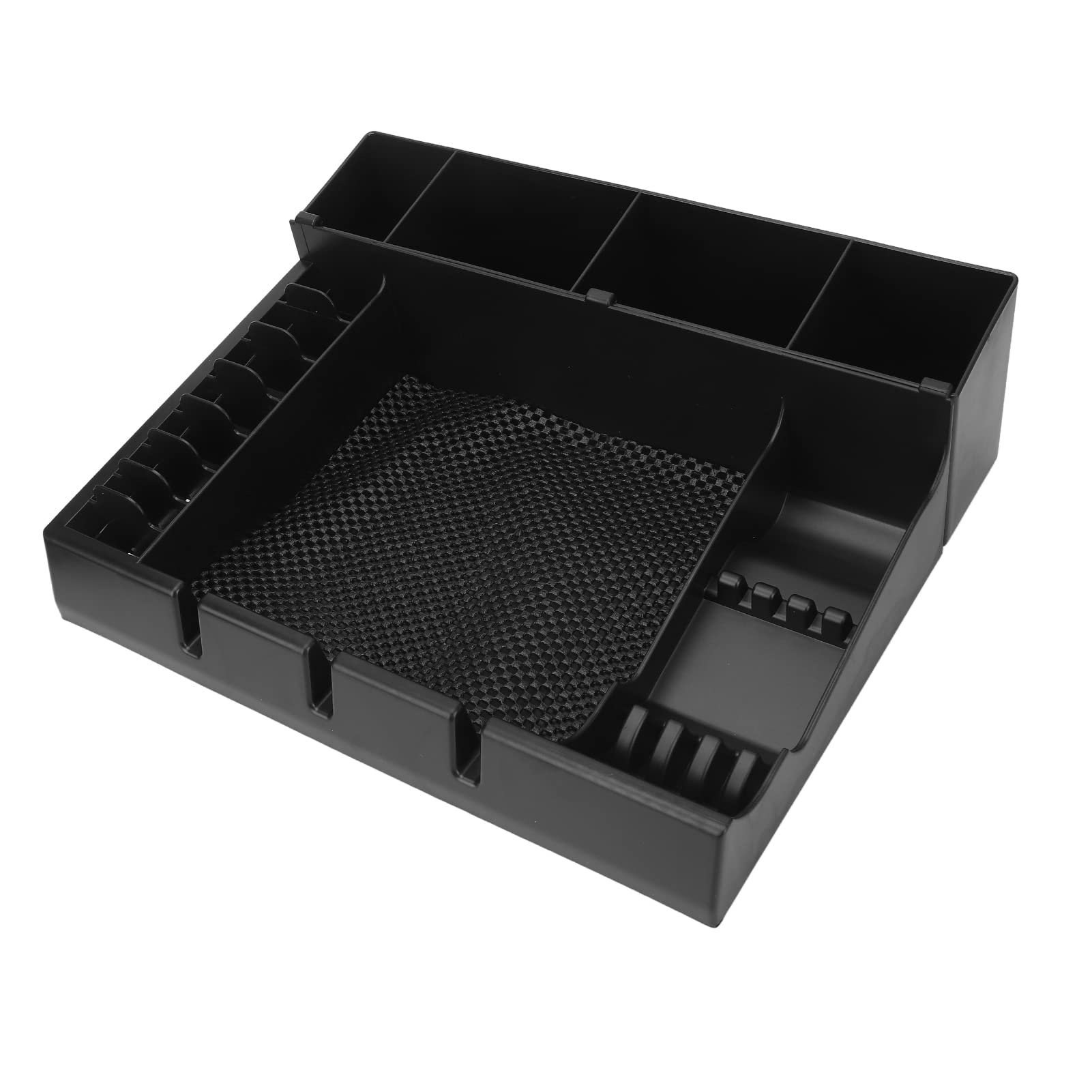Srliya Organisateur D'outils de Rasage, Boîte de Rangement Antidérapante de Grande capacité pour Salon de Coiffure, Lavabo, Matériau ABS Gris