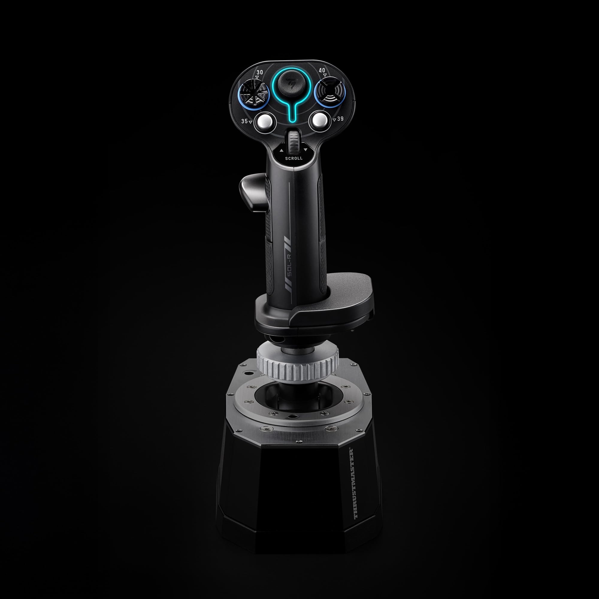 Thrustmaster Sol-R 3 AVA Add-On Grip - Empuñadura de Vuelo Espacial para PC (Compatible con Base AVA y Warthog, Diseño Ergonómico Pro, 19 Botones de Acción) Negro