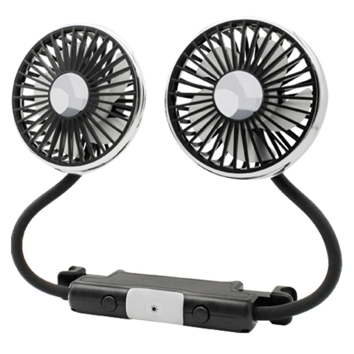 Ventilador de coche USB portátil de bajo ruido: flujo de aire potente y silencioso con clip