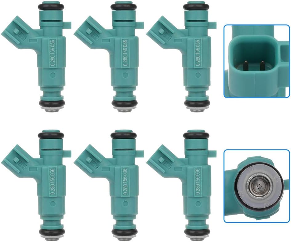 SCITOO Fuel Injectors Automotive Engine 4 Holes 6Pcs Replacement For Chrysler For Concorde 2001-2003,For Chrysler For Intrepid 2003For Dodge For Intrepid 2001-2003,For Dodge For Stratus 2001-2003