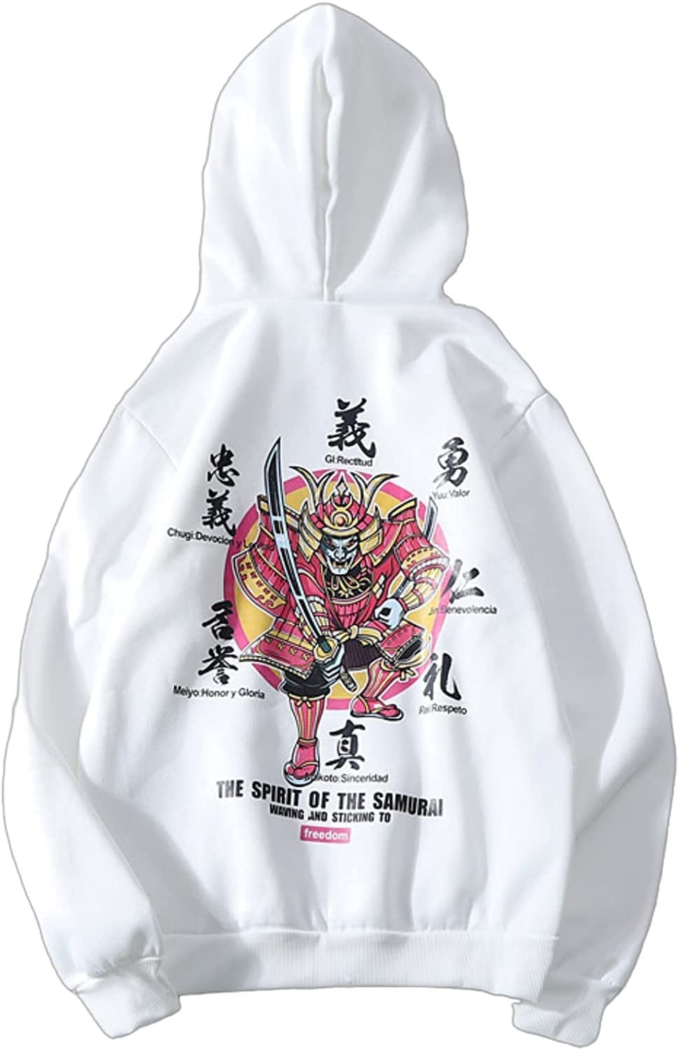 TEMSER Women Men Y2K Anime Hoodie, Japanese Ghost Face Evil Crane Snake  Samurai Harajuku Aesthetic Manga Hooded Sweatshirts Winter anime merch  (Color : White-samurai, Size : XXL) : Amazon.co.uk: Fashion