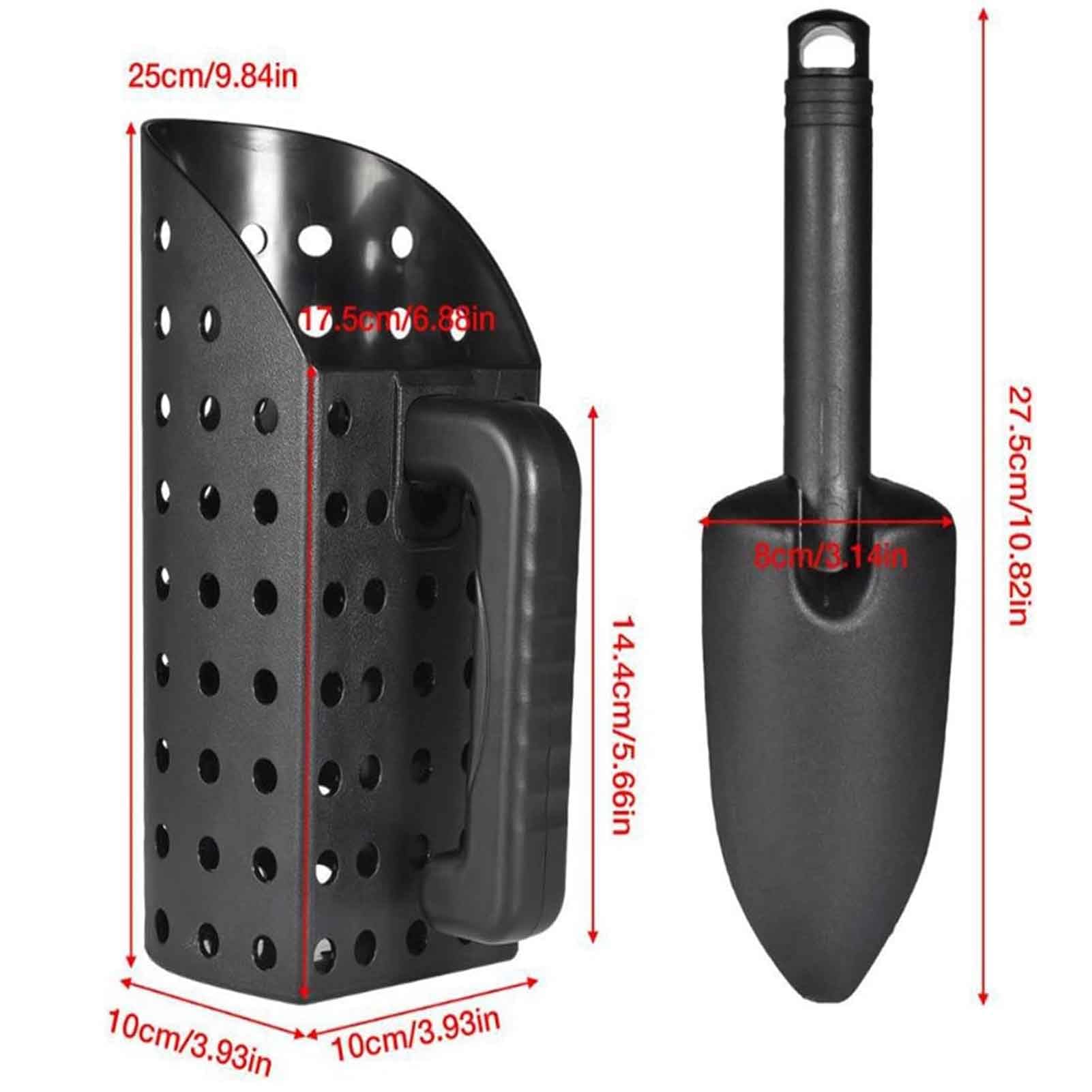 Set di Pale per Sabbia per Metal Detector, Strumenti per scavi per Metal Detector, Pala per Sabbia per Metal Detector con Manico, Pala da Spiaggia per Bambini e Adulti