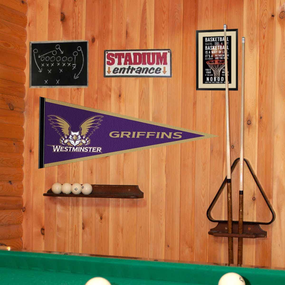 College Flags & Banners Co. Westminster Griffins Pennant