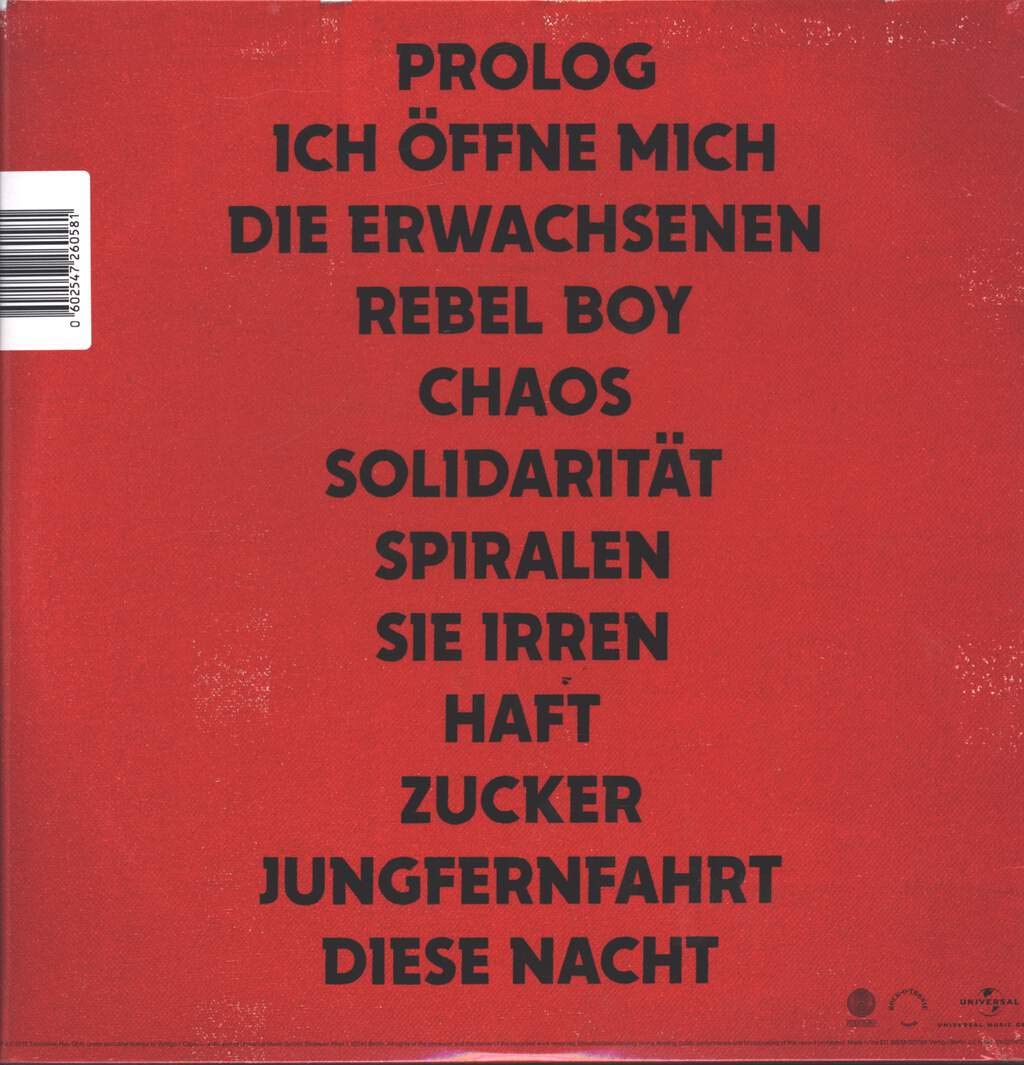 Tocotronic (Das rote Album) Inklusive MP3 Downloadcode [Vinyl LP]