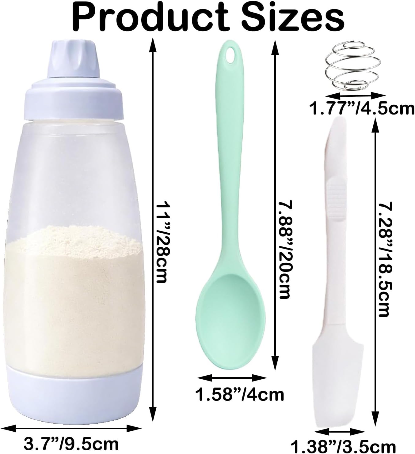 Pancake Batter Dispenser Bottle for Mixing and Pouring Perfect Batter,33 oz