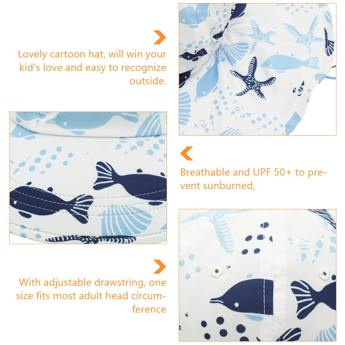 BESTYASH Parasol Revestimientos Sombrero De Playa Infantil Hermético Equipo Gorro De Verano para Auto Sombrero para El Sol con Protección UPF 50+ Balancín Gratén Ancla Limpiar