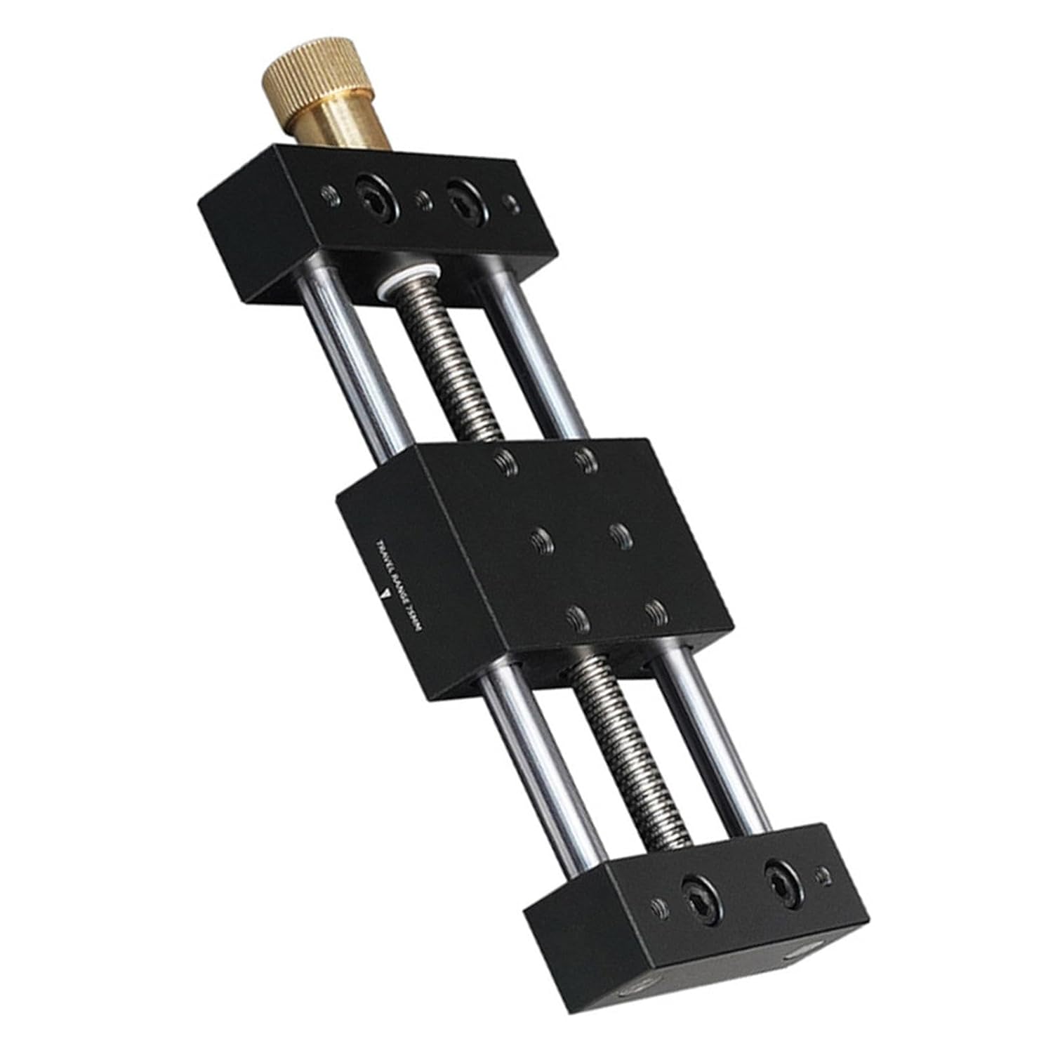 Amagogo 75mm Stroke CNC Linear Stage Motion Actuator Cross Sliding Table Composable Lock Nut Linear Rail Guide for Testing Equipment, MG027