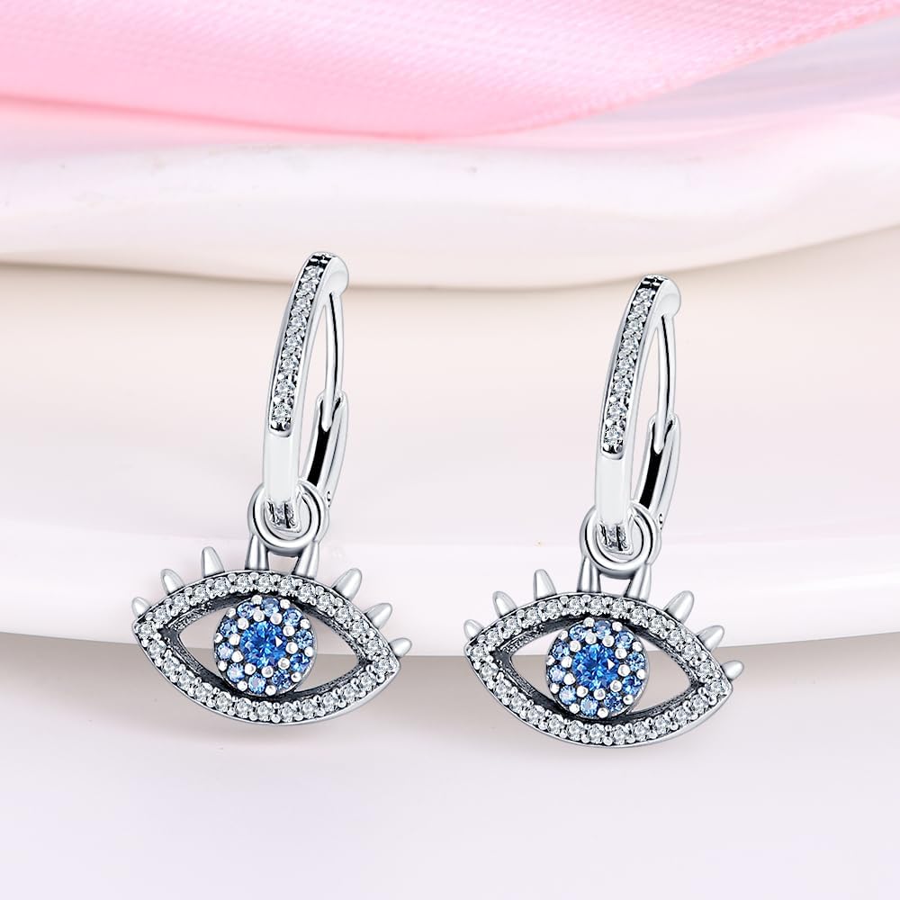 Dangle Earrings 925 Sterling Silver for Women Hoop Earrings Cubic Zirconia Star Earrings Butterfly Earrings Gifts for Women - Image 2