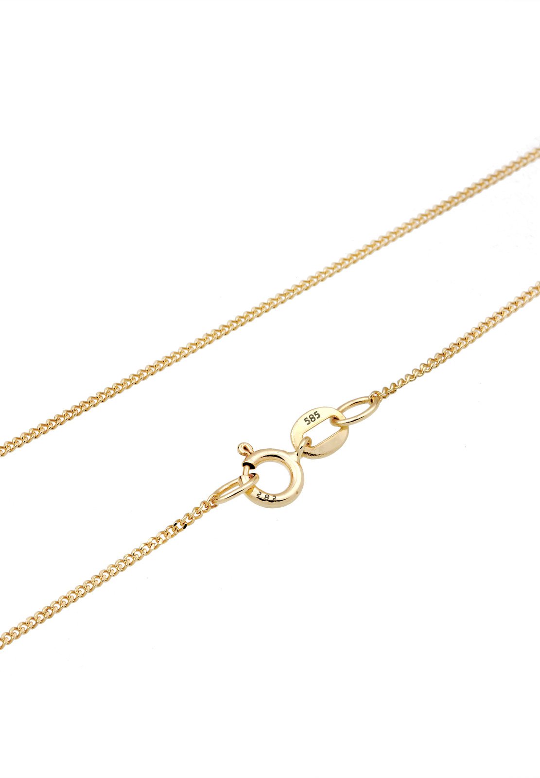 Elli Premium Halskette Damen mit Anhänger Muschelkernperle Luxuriös | Filigran in 585 Gelbgold