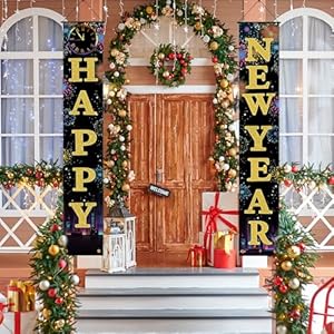 Happynewyeardoorbannerporchsignswelcomebannerforhomeholidaywinter2025newyearevepartysuppliesbackdrophangingdecoryardsignforfrontdoorwallcoverpartysuppliesoutdoorindoor Urban Country Home Decor Happy new year door banner porch signs welcome banner for home holiday winter 2025 new year eve party supplies backdrop hanging decor yard sign for front door wall cover party supplies outdoor indoor urban country home decor