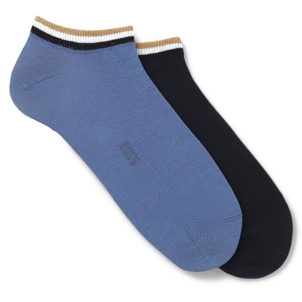 Boss Men's Open Blue 499 Ankle Socks, 39-42